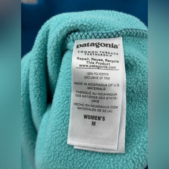 Patagonia | Lightweight Synchilla‎ Snap-T Fleece | Howling Turquoise | Medium - Picture 8 of 9